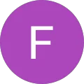 Lila Symbol mit einem Buchstaben F.