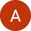 Rundes rotes Symbol mit dem Buchstaben A
