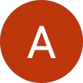 Rundes rotes Symbol mit dem Buchstaben A