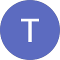 Blauer Kreis mit Buchstabe T